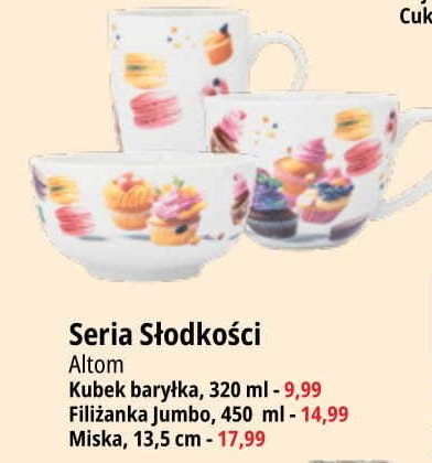 Filiżanka jumbo słodkości 450 ml Altom promocja w Leclerc