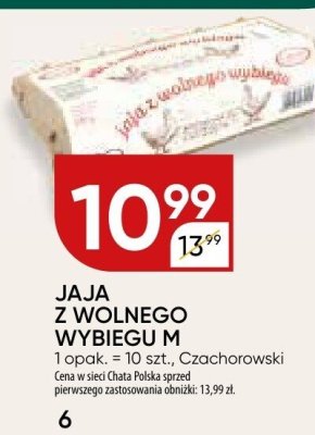 Jaja z wolnego wybiegu M Czachorowski promocja w Chata Polska