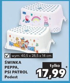 Podest dzieci臋cy 40.5 x 28.5 x 14 cm 艣winka peppa promocja