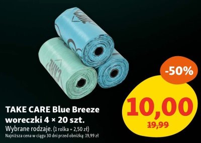 Woreczki TAKE CARE Blue Breeze 4 × 20 szt. promocja w MAXI ZOO