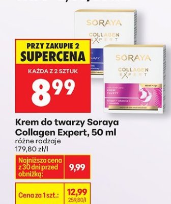 Krem do twarzy Soraya Collagen Expert, 50 ml promocja w Biedronka