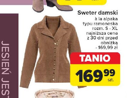 Sweter damski a'la alpaka promocja