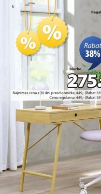 Biurko LINDVED promocja w Jysk