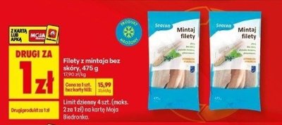 Filety z mintaja bez skóry promocja w Biedronka