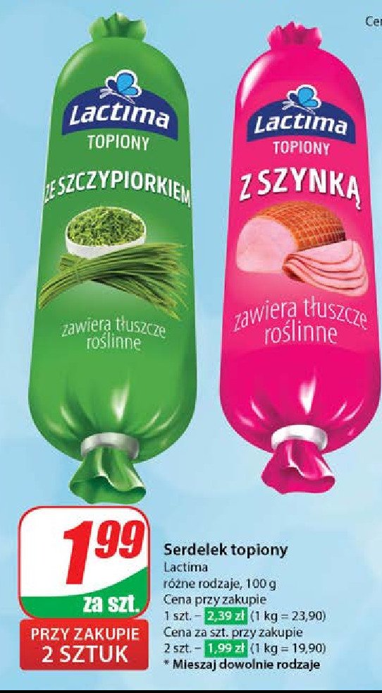 Serdelek ze szczypiorkiem Lactima promocja