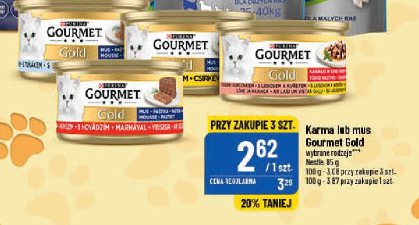 Karma dla kota Purina gourmet gold promocje