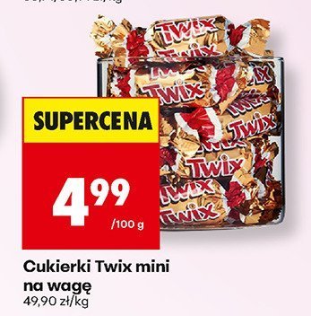 Cukierki Twix mini na wagę promocja w Biedronka