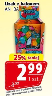 Lizak z balonem promocja w Prim Market