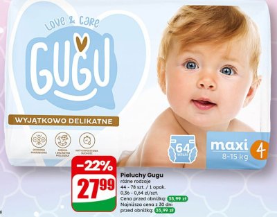 Pieluchy Gugu różne rodzaje promocja w Dino