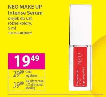 Olejek do ust Neo make up promocja