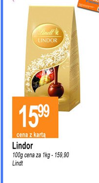 Bombonierka assorted bag Lindt lindor promocja