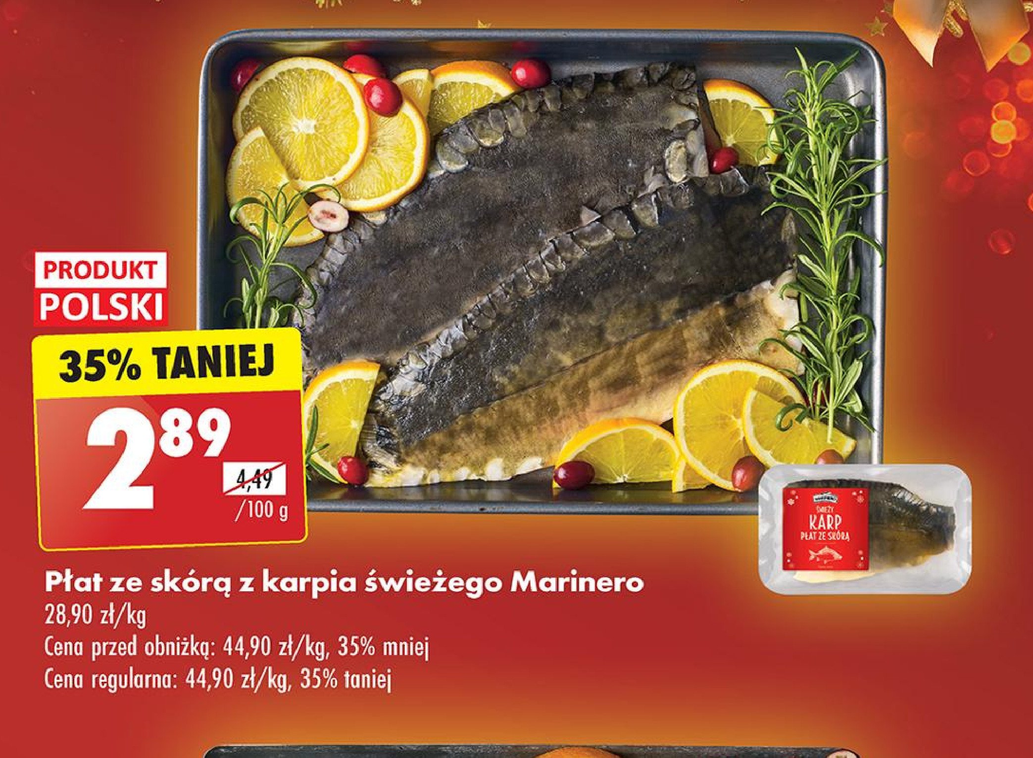 Karp płat ze skórą Marinero promocja