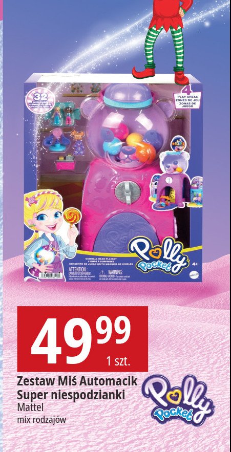 Mi艣 automat superniespodzianki Polly pocket promocja