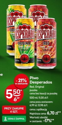 Piwo Desperados Red promocja w Żabka