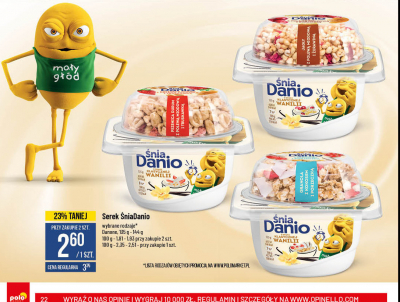 Serek waniliowy - granola z porzeczk膮 i kokosem Danone 艣niadanio promocja