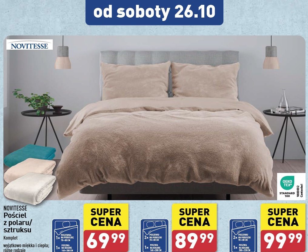 Komplet pościeli z sztruksu 160 x 200 cm Novitesse promocja