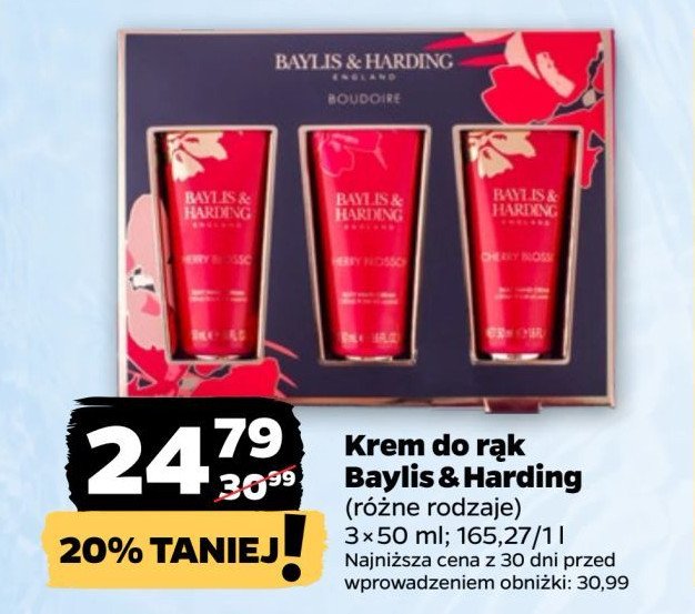 Zestaw kremów do rąk cherry blossom Baylis & harding promocja