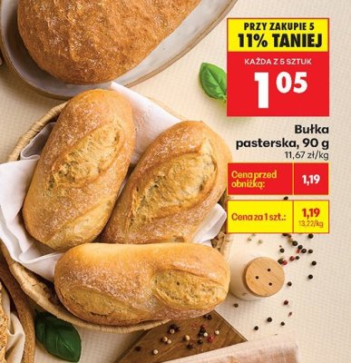 Bułka pasterska, 90 g promocja w Biedronka