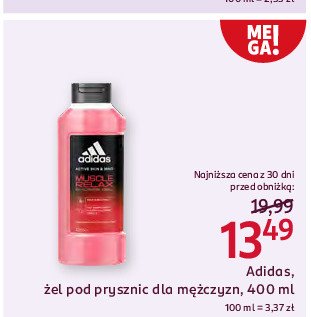 Żel pod prysznic muscle relax Adidas active skin & mind promocja