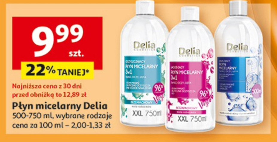 Płyn micelarny nawilżający Delia promocja