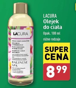 Olejek do ciała balinese spa Lacura promocja