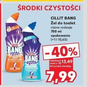 Żel do toalet ciężkie zabrudzenia Cillit bang promocja