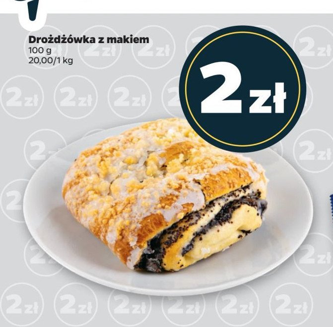 Drożdżówka z makiem promocja