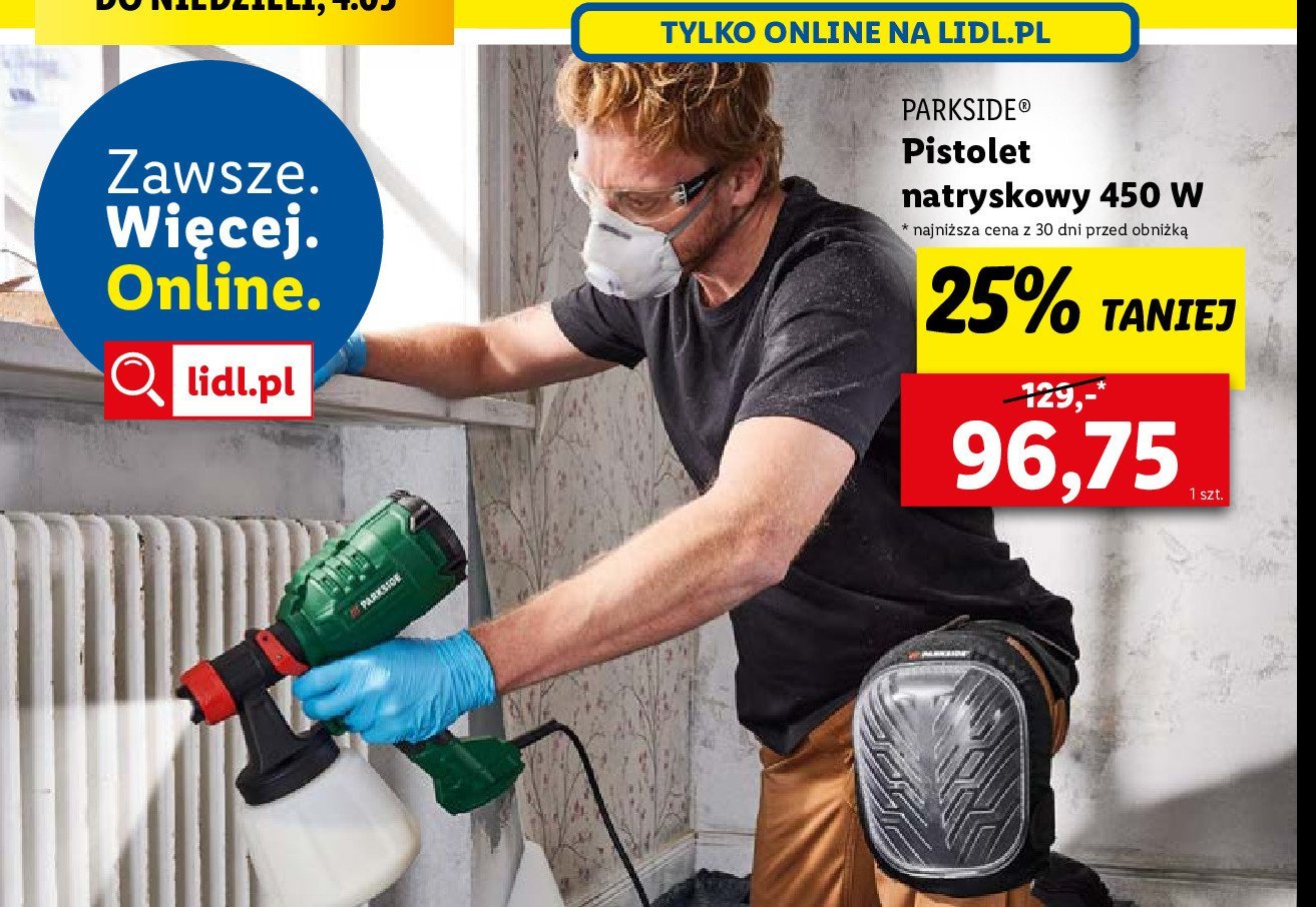 Pistolet natryskowy do malowania 450 w Parkside promocja