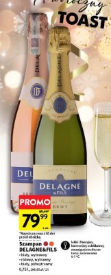 Szampan Delagne & Fils Brut biały wytrawny promocja w Intermarche