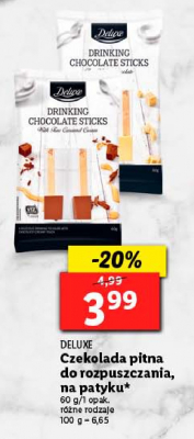 Czekolada na patyku do rozpuszczania czekolada Deluxe promocja