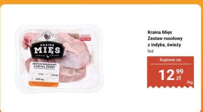 Zestaw rosołowy z indyka, świeży  promocja w Biedronka