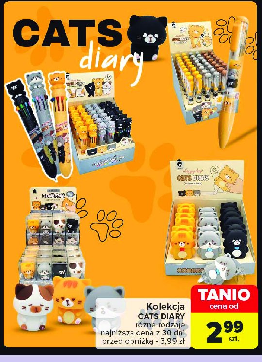 Długopis cats diary promocja