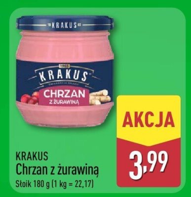 Chrzan z żurawiną KRAKUS promocja w Aldi