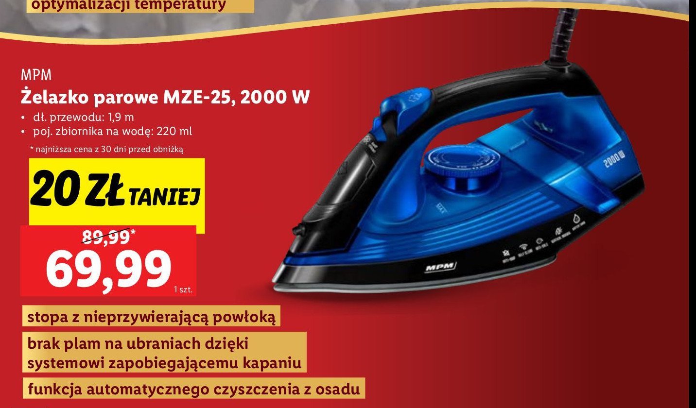 Żelazko 2000 w Mpm product promocja