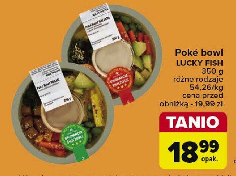 Sałatka poke bowl vegan Lucky fish promocja