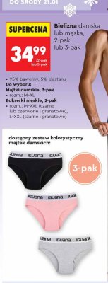 Bielizna damska majtki 3-pak promocja w Biedronka