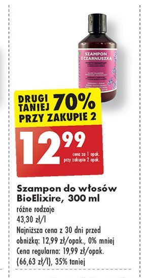 Szampon do włosów z czarnuszką Bioelixire promocja