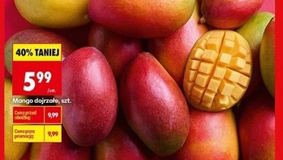 Mango dojrzałe, szt. promocja w Biedronka
