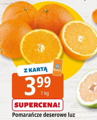 Pomarańcze deserowe luz promocja w Leclerc