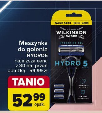 Maszynka do golenia +  3 wkłady Wilkinson hydro 5 promocja