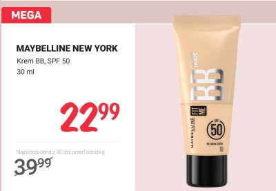Krem BB do twarzy SPF 50 promocja w Rossmann