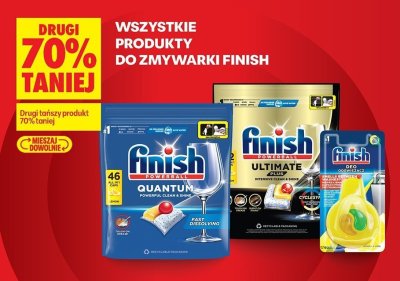 Wszystkie produkty do zmywarki Finish DRUGI -70% promocja w Biedronka