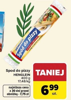 Spód do pizzy HENGLEIN 400 g promocja w Carrefour