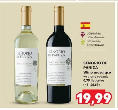 Wino SENORIO DE PANIZA TINTO SEMI-SECO promocja