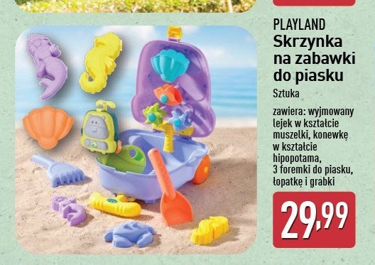 Skrzynka na zabawki z akcesoriami Playland promocja w Aldi