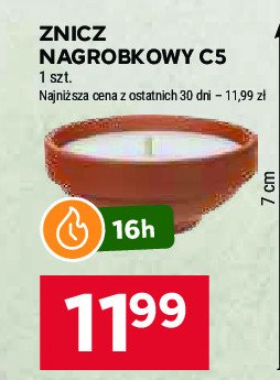 Znicz nagrobkowy promocja w Stokrotka