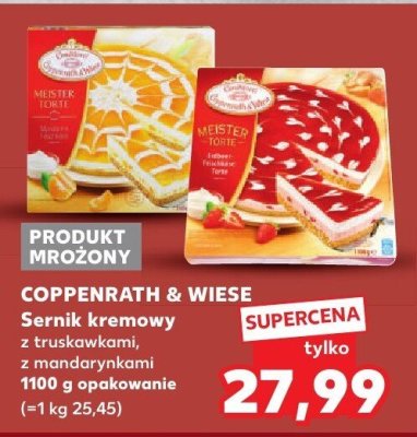 Sernik kremowy z truskawkami promocja w Kaufland