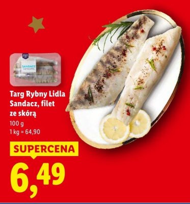 Sandacz, filet ze skórą promocja w Lidl