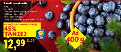 Borówki amerykańskie promocja w Lidl