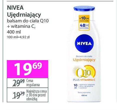 Balsam do ciała ujędrniający Nivea promocja